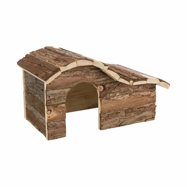 TRIXIE NATURAL LIVING Hanna Wooden Guinea Pig Hideaway Rabbit House Den ...