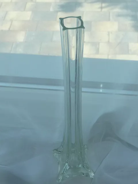 40 cm Stangenvase transparent Solifleur Orchideenvase Glasvase Bodenvase