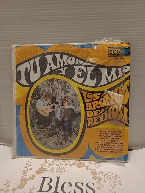 Los Broncos De Reynosa Lp/Tu Amor Y El Mio/Discos Eco/Norteno/Album Tested