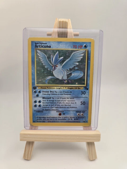 first edition articuno pokemon card 151 PokeArtica AI Artwork Custom That Pokemon is now Paralyzed ARTICUNO - 2/62 - Fossil