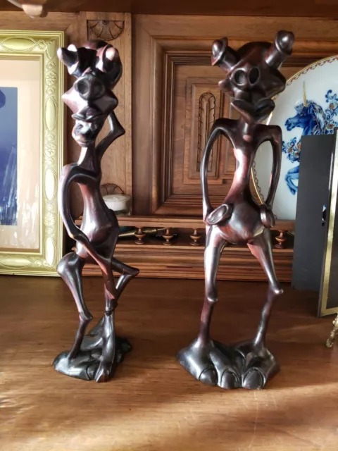 Makonde Carving Tanzania Vintage Joseph Nyunga - Unique, Alien, Retro, Abstract