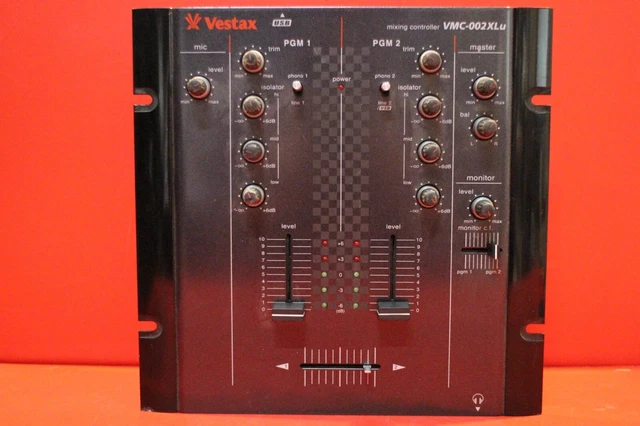 VESTAX VMC-002XLU 2 channel DJ mixer built-in USB audio
