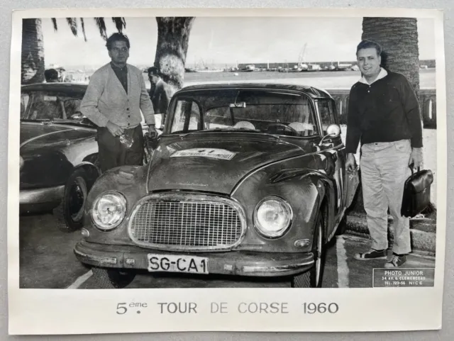 Foto Pressefoto DKW AUTO UNION 1000 S 5. Tour De Corse 1960