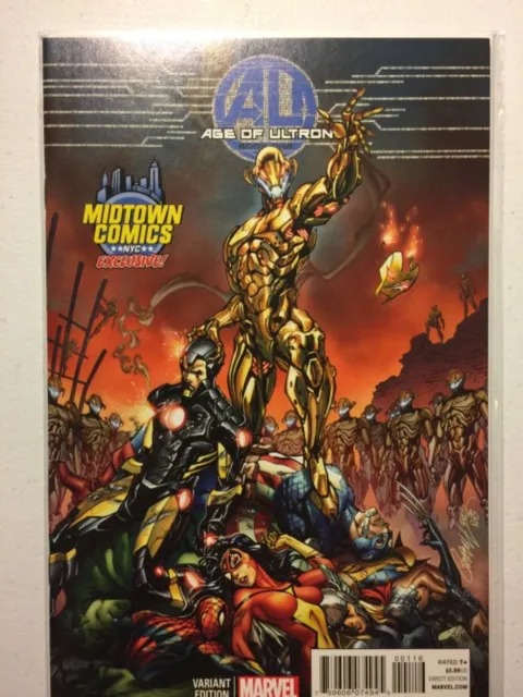 AGE OF ULTRON #1 MIDTOWN EXCLUSIVE J. SCOTT CAMPBELL COLOR VARIANT Sold Out