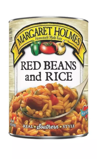 6 CANS Margaret Holmes Southern Style Red Beans and Rice 15 oz Canned Vegetables