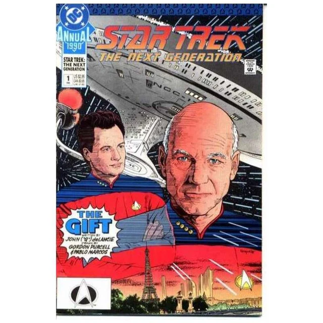 Star Trek: The Next Generation (1989 series) Annual #1 in VF +. DC comics [h/