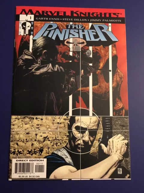 The Punisher Vol 4 #1 8/01 Garth Ennius Marvel Knights Marvel Comics