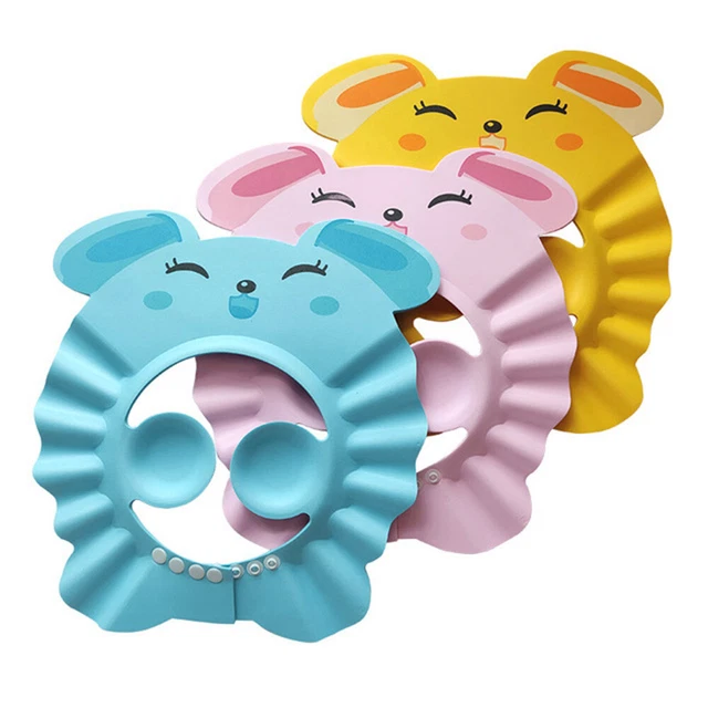 Baby Shower Caps Shampoo Cap Wash Hair Shield Hats For Kids Bathing Adjustable
