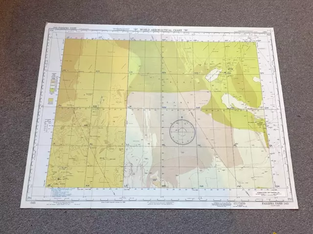 Farafra Oasis - Egypt / Libya - Original old antique vintage map - Very rare!