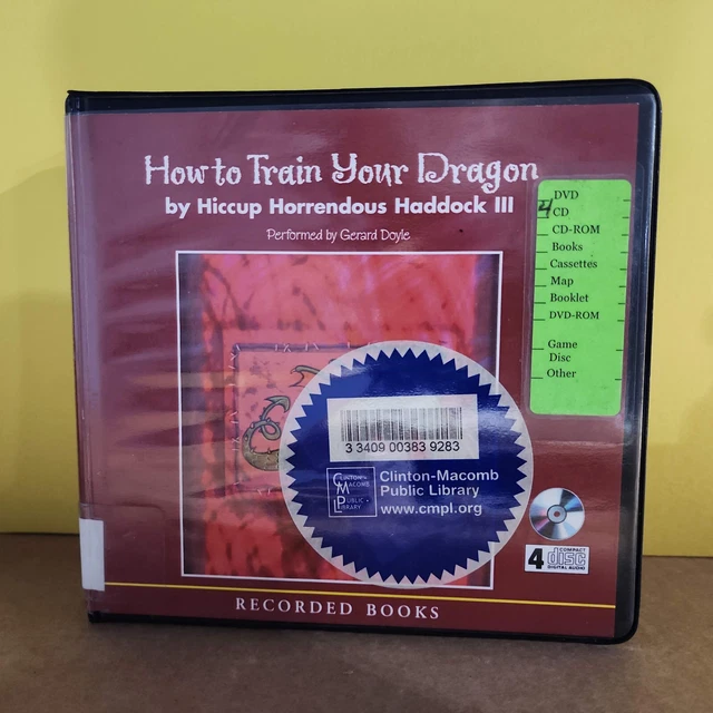 HOW TO TRAIN Your Dragon Hiccup horrendous haddock iii 4 CD Unabridged