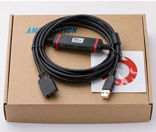For OMRON CS CJ CQM1H Series PLC Cable USB-CN226 with FTDI Chip