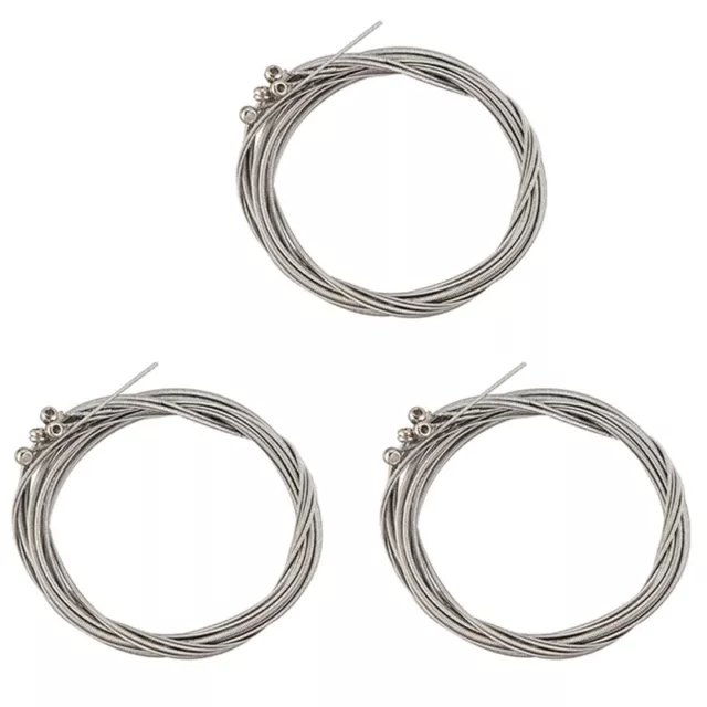 3X Set of 4 Steel Strings for 4 String Bass Guitar V5E33000