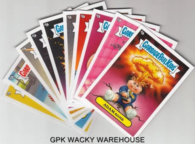 2013 Garbage Pail Kids Brand New Series Bns 2 Glow In The Dark Set 10/10 Cards