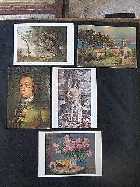 "0593"  Lot De 5 Cpsm  Reproduction De Tableaux