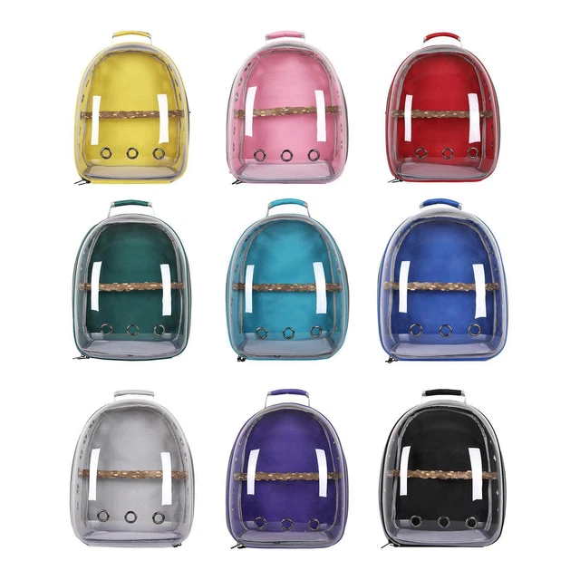 Bird Carrier Bag Pet Backpack Cage Parrot Visible