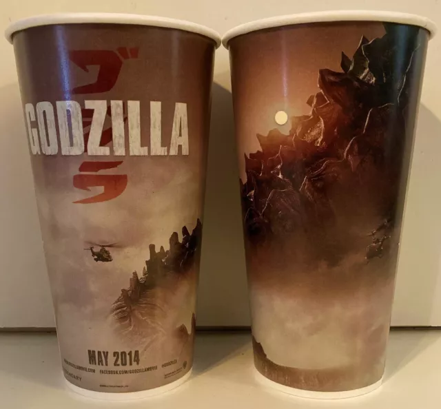 Godzilla 2014 Movie Theater Exclusive Wax/Paper Cup UNUSED