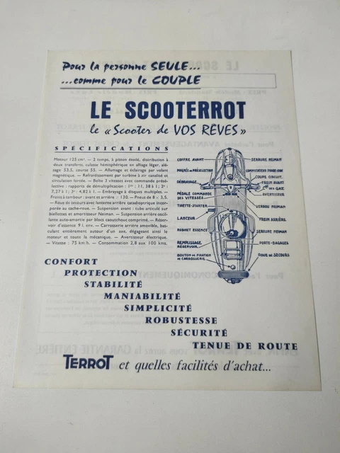 CATALOGUE/BROCHURE CYCLES TERROT Tourisme-Sport-Junior Et Week-End - 1969 EUR 7,00 - FR