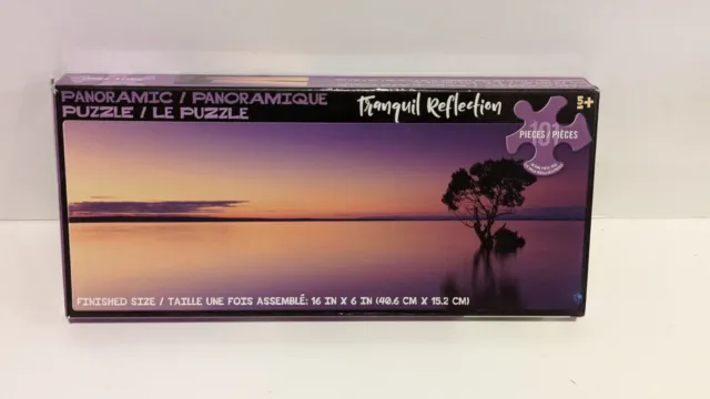 Panoramic Jigsaw Puzzle, Tranquil Reflection, 101 Pieces, NEW