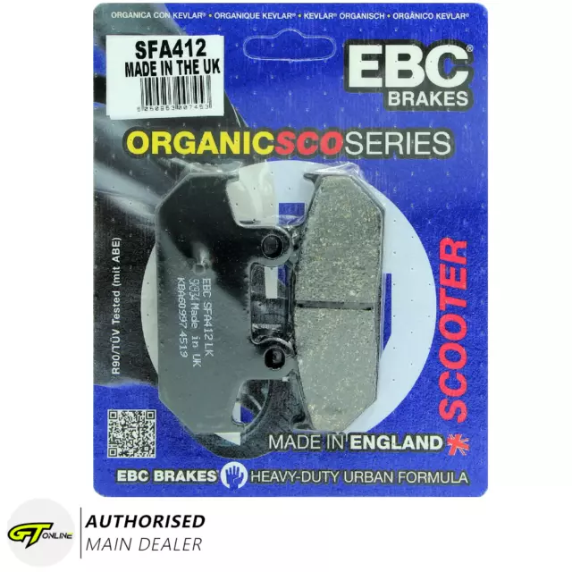 EBC SFA412 Rear Brake Pads Suzuki AN400 Burgman 2007-15 AN650 Burgman 2003-2015