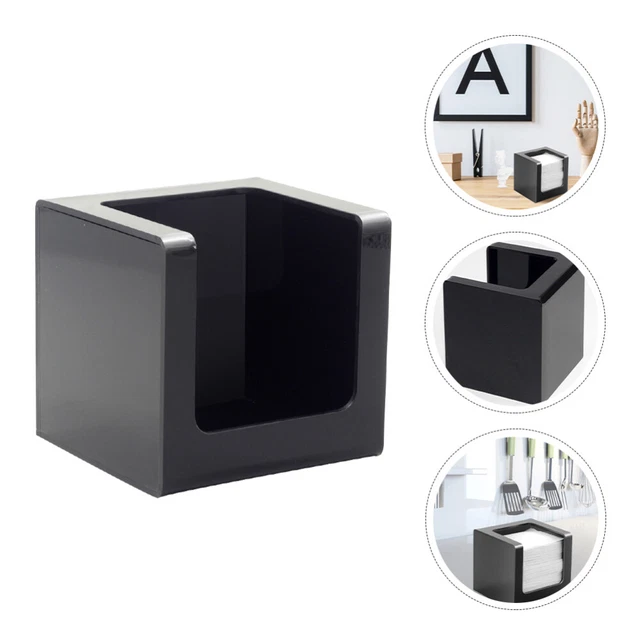 Caja de tela tela soporte para servilletas de acrílico recipiente decorativo rectángulo bebé oficina