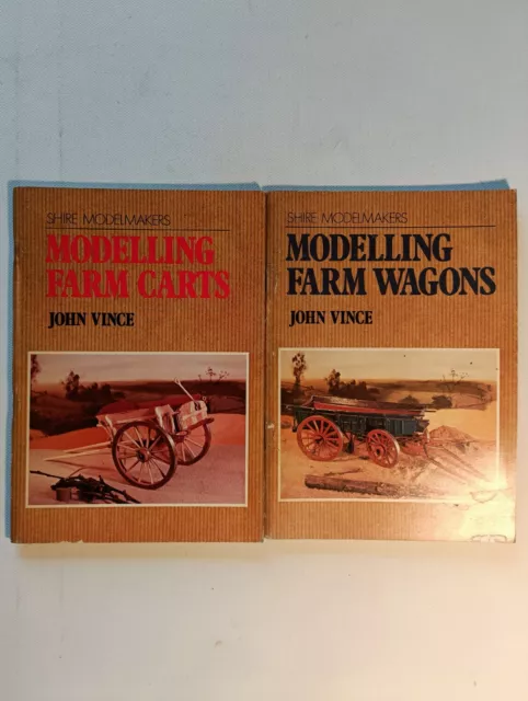 Modelling Farm Carts and Modelling Farm Wagons by John Vince 1970s paperbacks