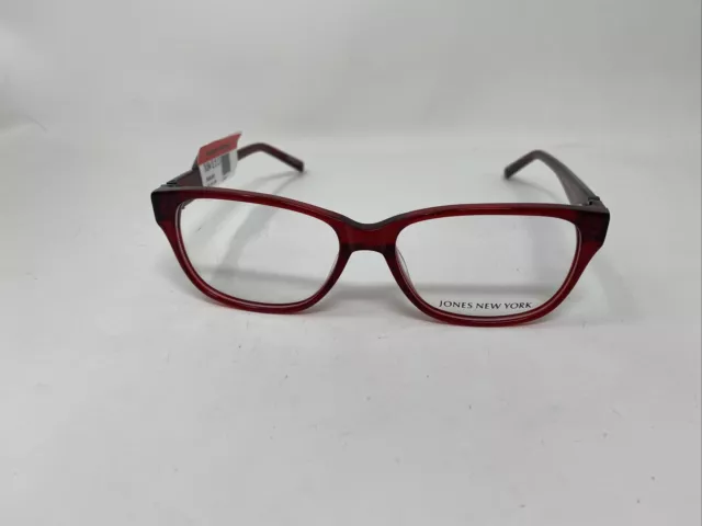 JONES NEW YORK Eyewear Dvj944 Burgundy 52/15/135 Flex Hinge Eyeglasses ...