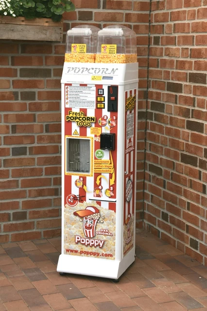 Popcornautomat Inklusive NAYAX Bezahlsystem, Münzautomat Verkaufsautomat