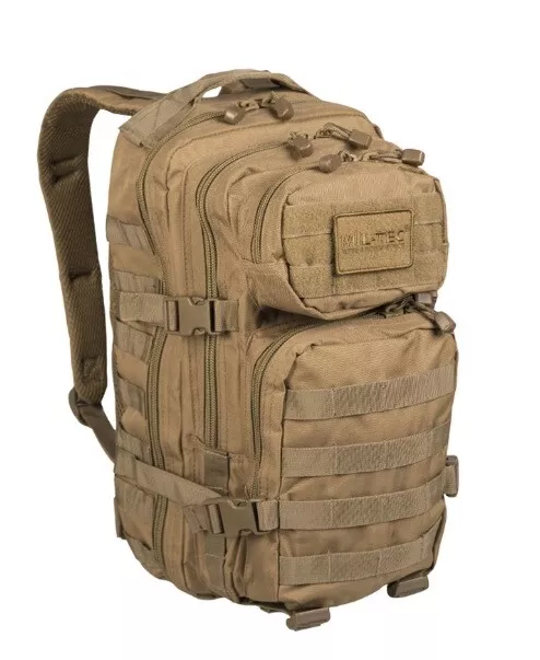 Zaino Militare Tattico Softair Mil-Tec Small Coyote Tan 20 Lt Mil-Tec 14002005