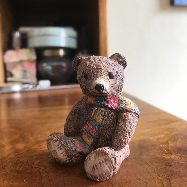 peter Jager 1989 Bruno Hand painted  ceramic bear