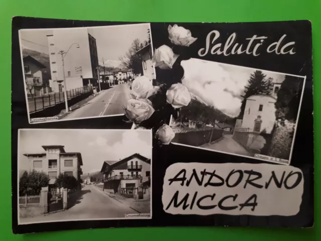 Cartolina - Saluti da Andorno Micca - 1940 ca.