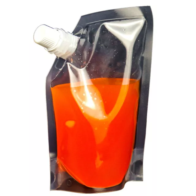 Beverage Bag Plastic Transparent  Bag Milk Juice Suction Nozzle Standing 2