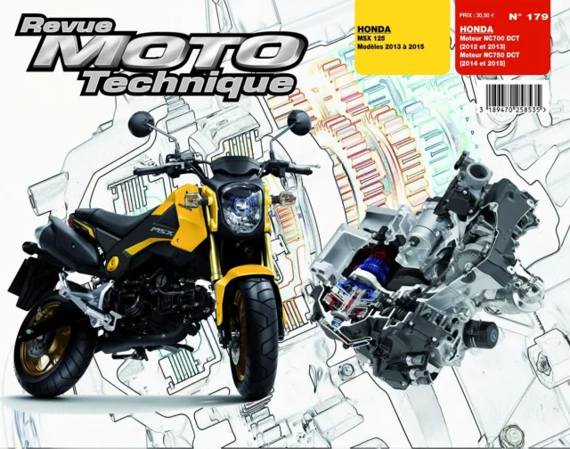 MSX125-NC700 Phase 1 Revue Technique Honda Etat - NEUVE PORT Reduit France