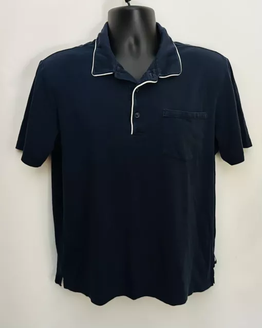 SCOTCH & SODA Amsterdam Couture Pique Polo Shirt Men L Pocket Cotton Golf Preppy