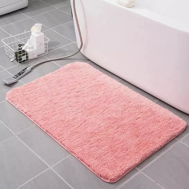 Fiber Bath Mat Super Absorbent Bathroom Carpets Rugs Bathtub Floor Mat Doormat 2