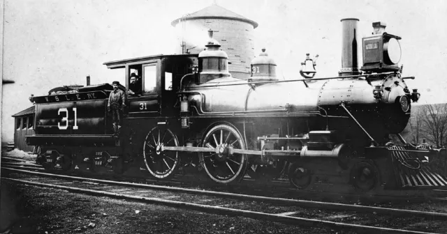 2J707 NEG/RP 1900s WHEELING & LAKE ERIE RAILROAD 440 LOCO #31