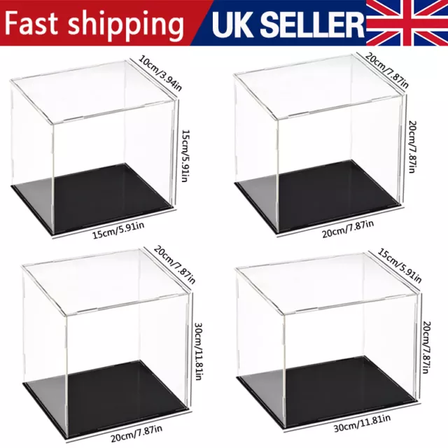 Acrylic Display Case Clear Show Box Dustproof Protection Model Toys Car Figures