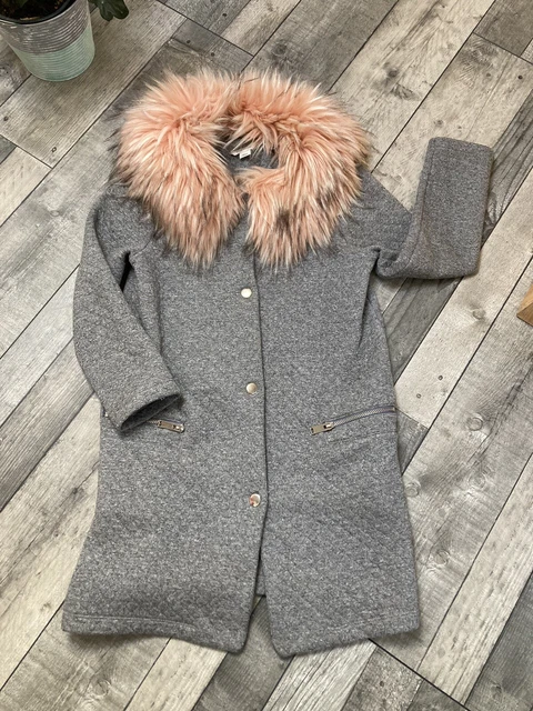 River Island girls long coat Age 10yrs