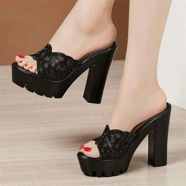 ZAPATILLAS DE PLATAFORMA Para Mujer Tacones Altos Zapatos Boda