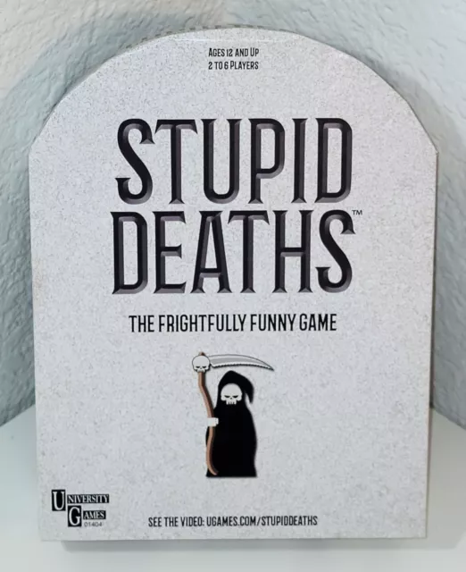 STUPID DEATHS board game University Games 2018 100% Complete