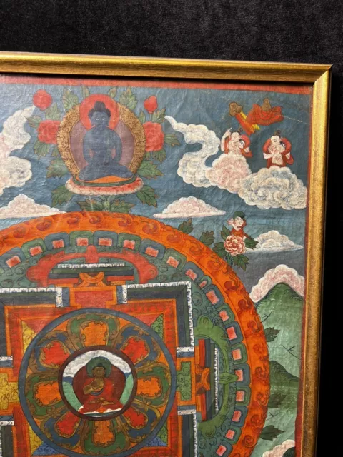 Mandala von Guhyasamaja (buddhistische Gottheit) - Manju Vajra Thangka-Gemälde 3