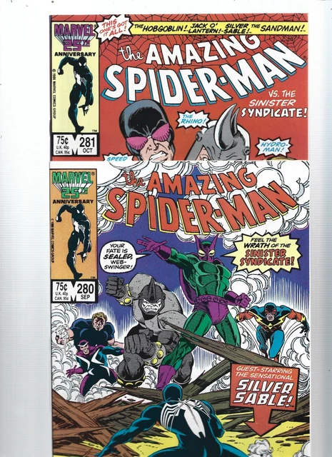 MARVEL AMAZING SPIDER-MAN (LOT OF 2 KEYS)  1st & 2nd SINISTER SYNDICATE