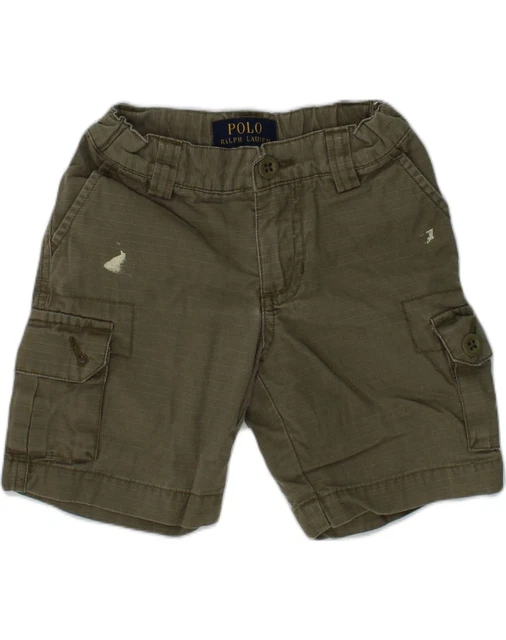 POLO RALPH LAUREN Pantaloncini cargo ragazzi 2-3 anni W21 cotone cachi AA40