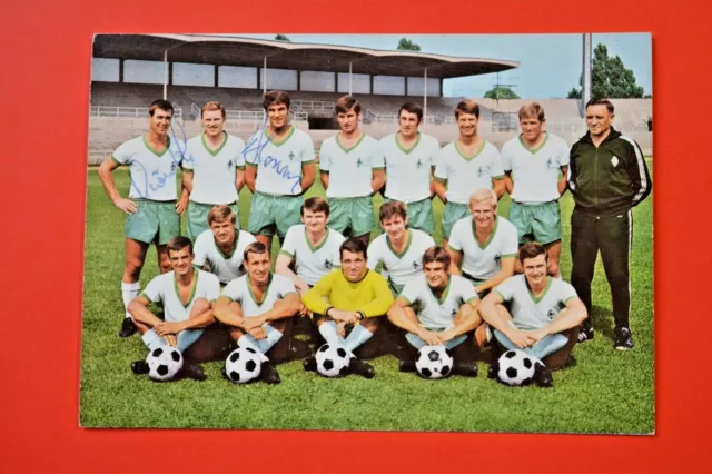 Bergmann Fußball 1969/70/Tore-Punkte-Meisterschaft-Werder Bremen C151 signiert