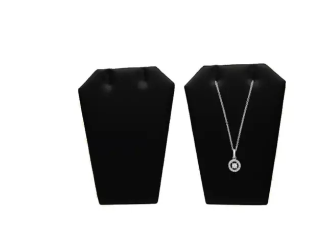 Black Velvet Earring Jewelry Display Holder One Pair Earring/Necklace Stand