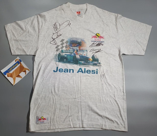 Jean Alesi, Johnny Herbert, Pedro Diniz, Mika Salo T-shirt F1 anni '90...