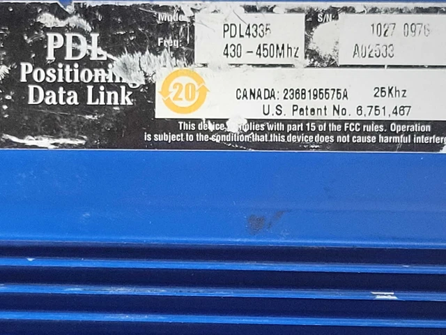 PACIFIC CREST PDL4335 430-450Mhz Positioning Data Link, READ _ $45.00 ...