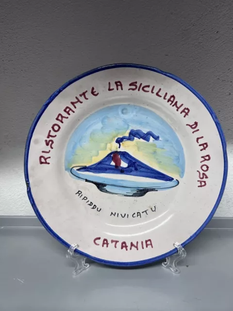 Piatto Del Buon Ricordo La Siciliana Spec. Catania Piatto