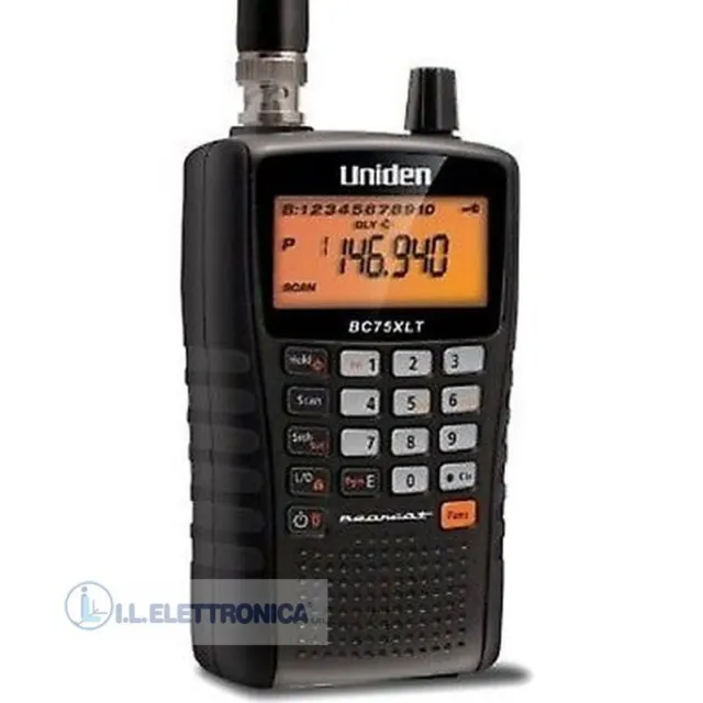 UNIDEN UBC 75 XLT Ricevitore PORTATILE SCANNER RADIO 300 canali AIRBAND 800105