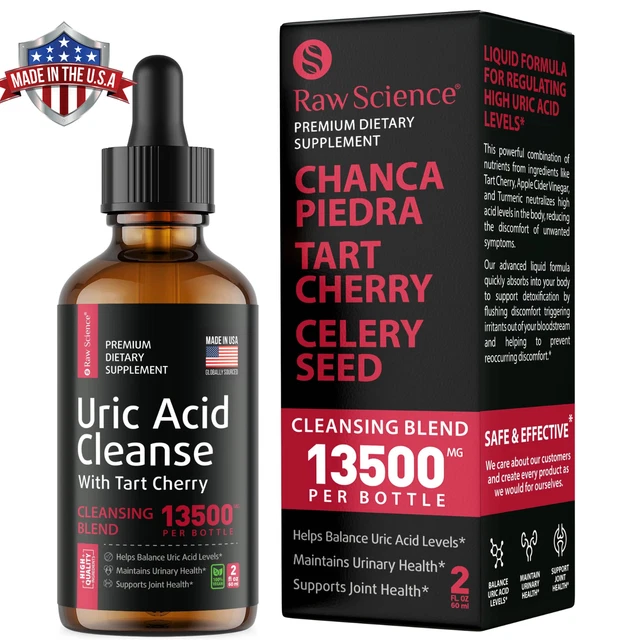 Uric Acid Drops Chanca Piedra, Tart Cherry Extract,Dandelion Root ,Celery Seed,