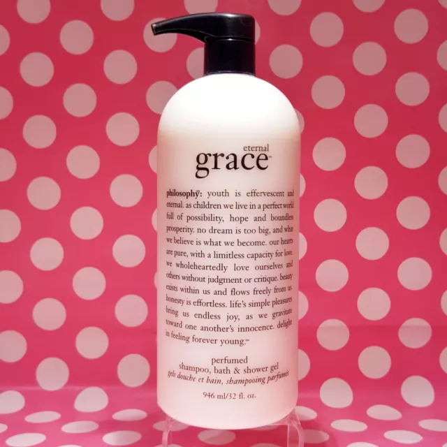Philosophy Eternal Grace Perfumed Shampoo & Shower Gel 32 Oz Size  New!
